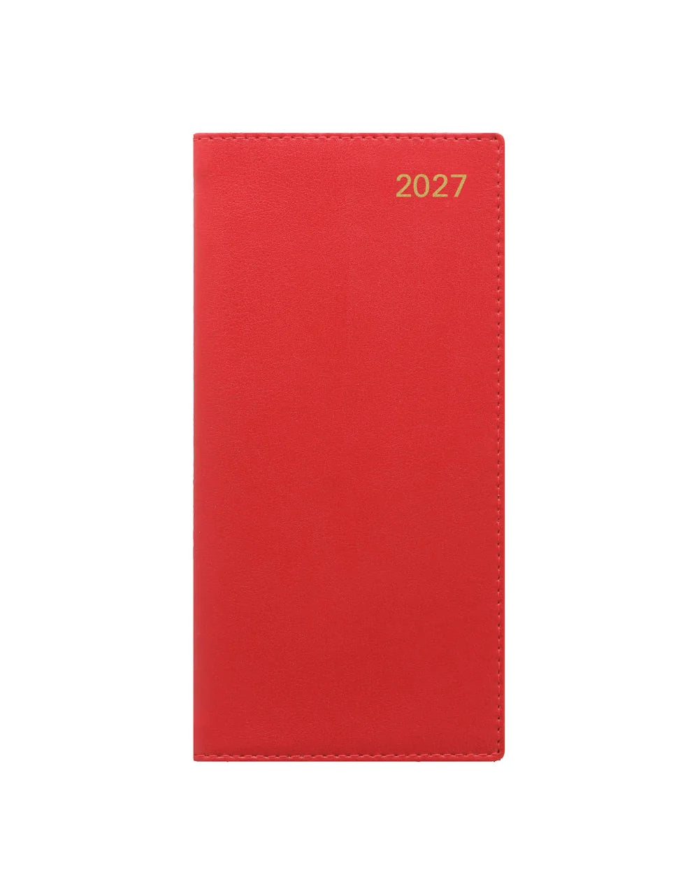 Letts of London 2027 Slim Belgravia Week to View Planner - Red (Upright)