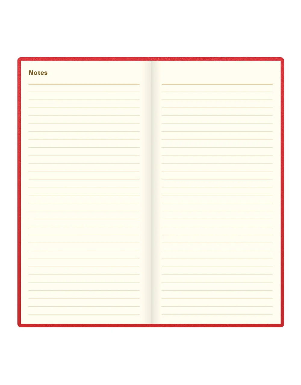 Letts of London 2027 Slim Belgravia Week to View Planner - Red (Upright)