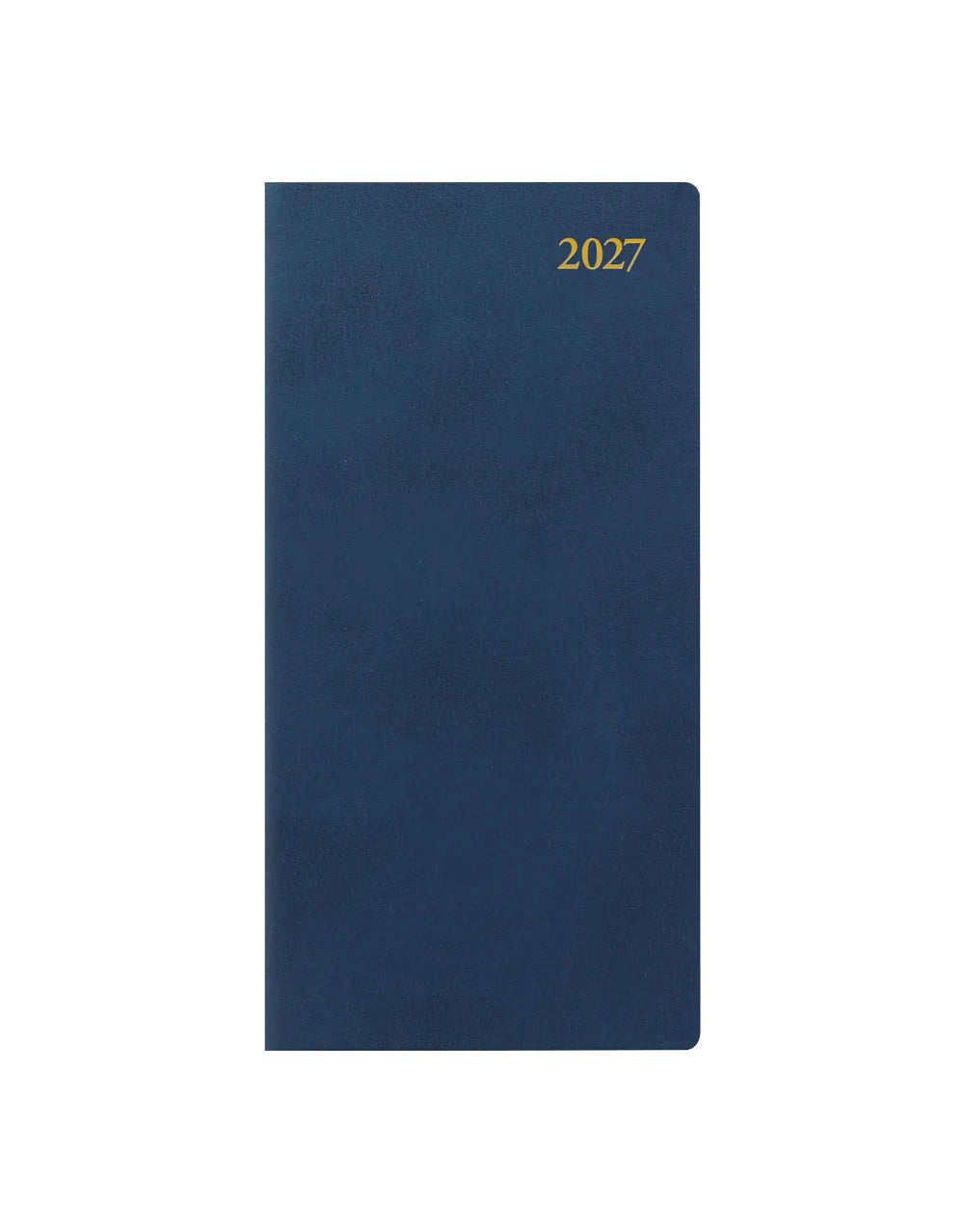 Letts of London 2027 Signature Bonded-Slim Week to View Planner - Blue (Upright)