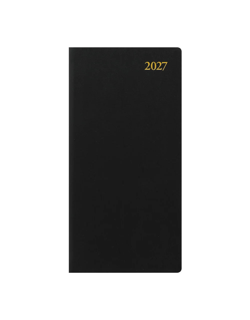 Letts of London 2027 Signature Bonded-Slim Week to View Planner - Black (Upright)