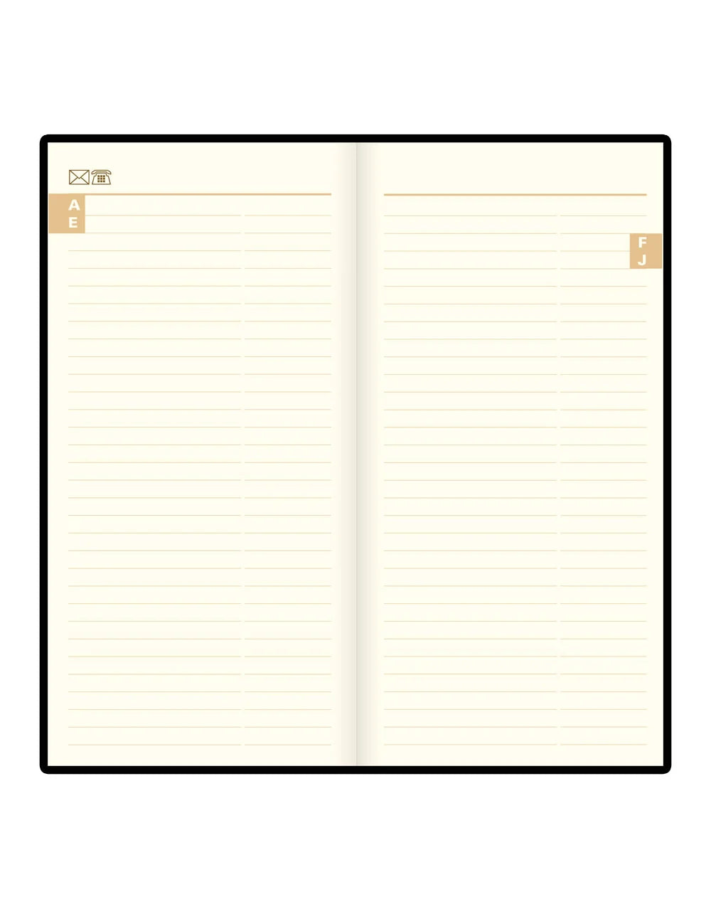 Letts of London 2027 Signature Bonded-Slim Week to View Planner - Black (Upright)
