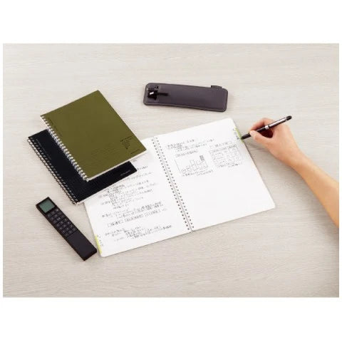 KOKUYO Soft Ring A5 Notebook - Navy (6mm Dot Lined)
