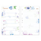 Midori 2026 B7 Planner Monthly + Weekly Refill - Country Time Flower