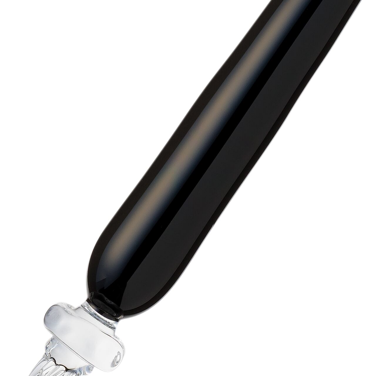 Glass Studio Matsubokkuri Glass Pen - Monochrome Black Porcelain (Medium)