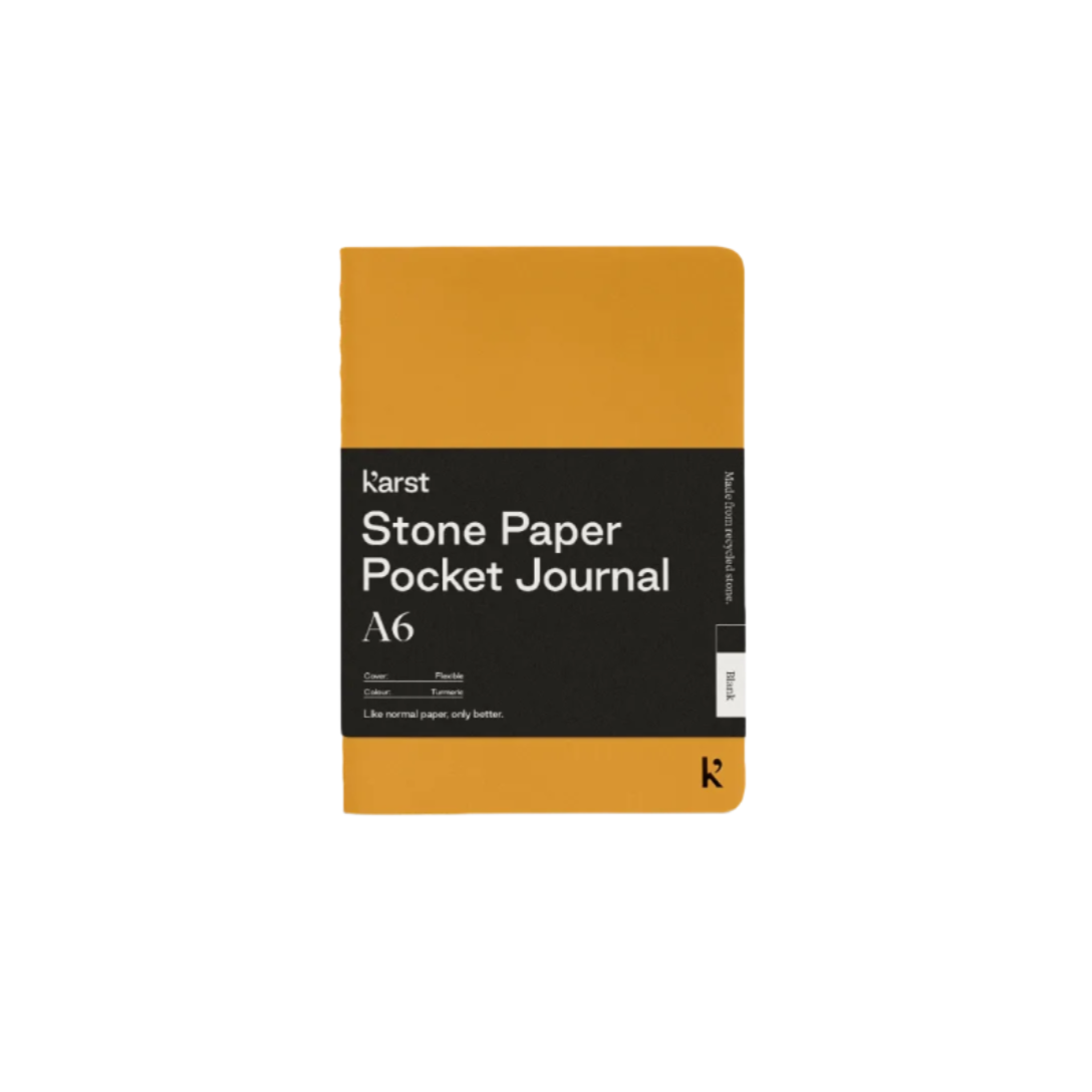 Karst A6 Stone Paper Pocket Journal - Tumeric – Dromgoole's Fine ...