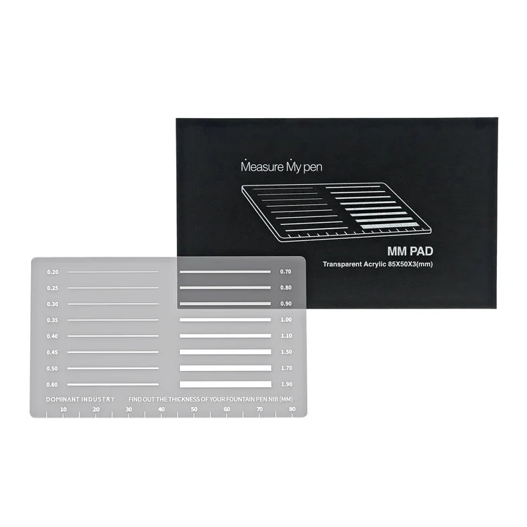Dominant Industry MM Pad - Fountain Pen Thickness Gauge