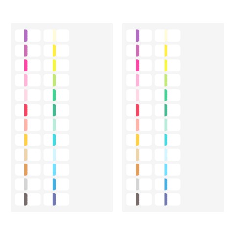 Midori Chiratto Index Label - Colors