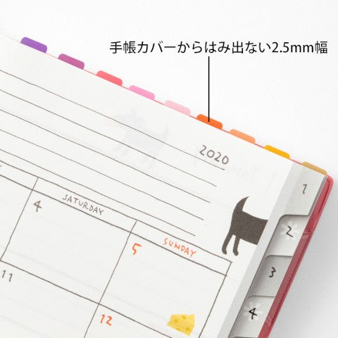 Midori Chiratto Index Label - Colors