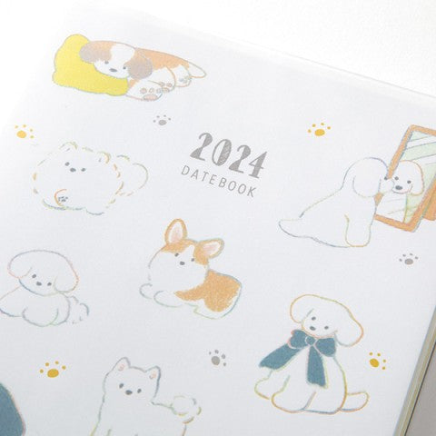 Midori 2024 B6 Pocket Diary - Dog