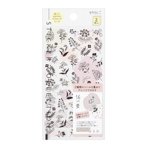 Midori Sticker - Flower 2639 (2 Sheets)