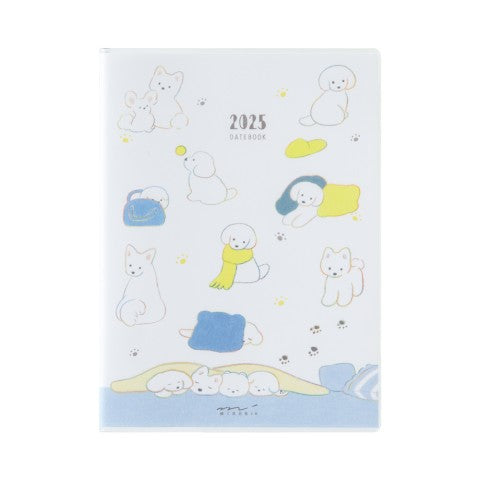 Midori 2025 A6 Pocket Diary - Dog