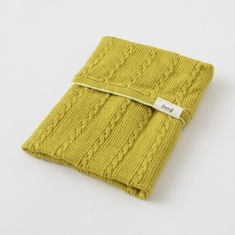 Midori Knitted Book Band with Pockets - Yellow