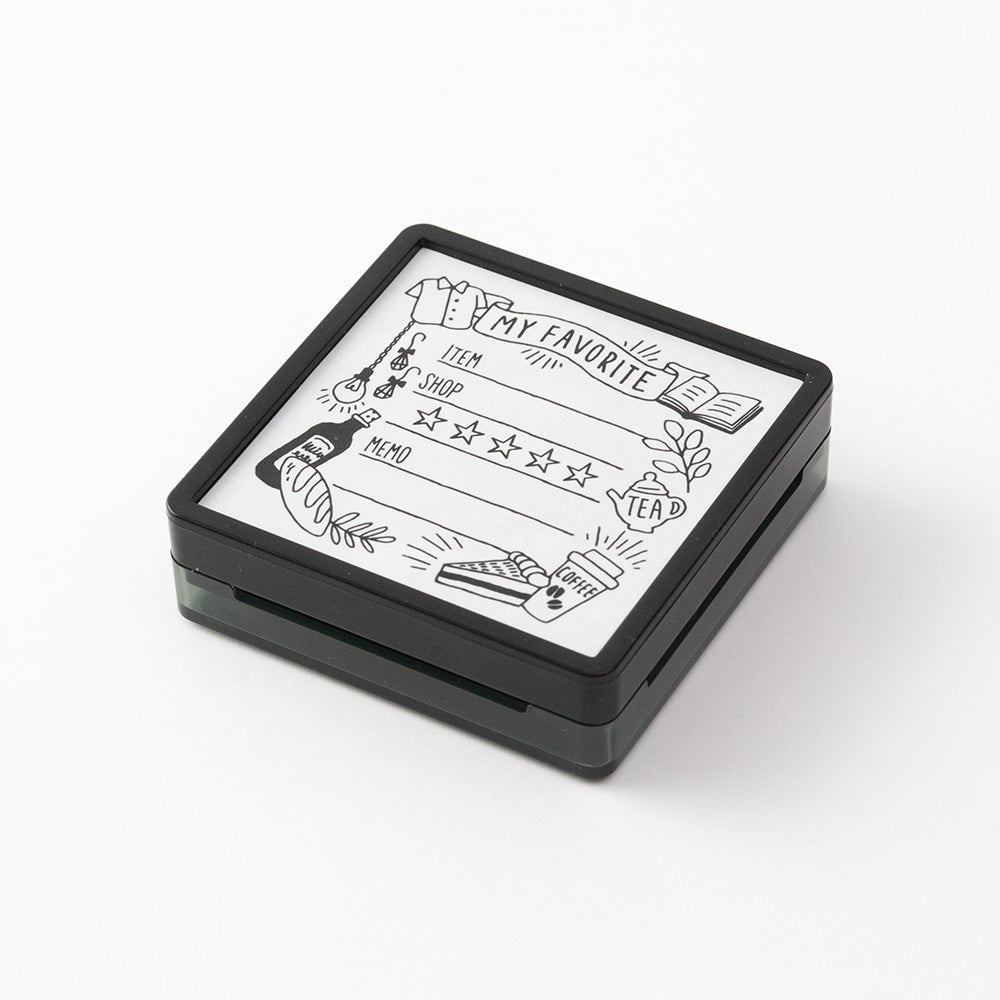 Midori Paintable Pre-Inked Stamp - My Favorite