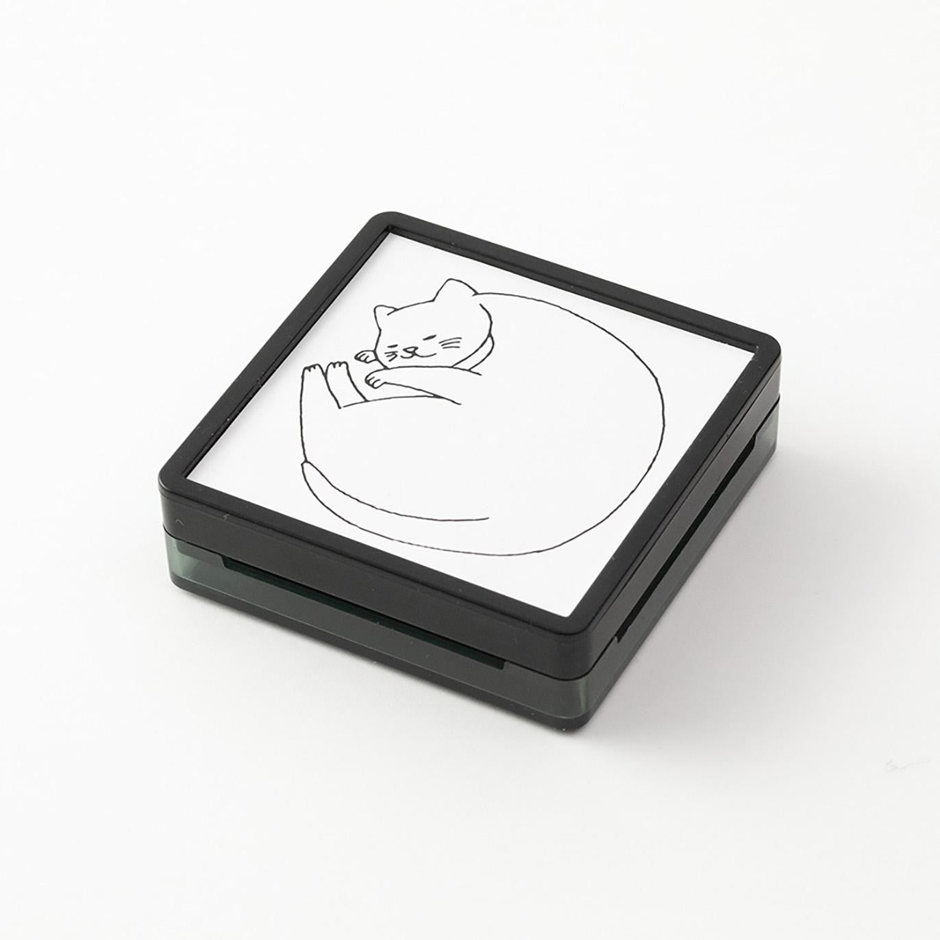 Midori Paintable Stamp Pre-Inked - Cat