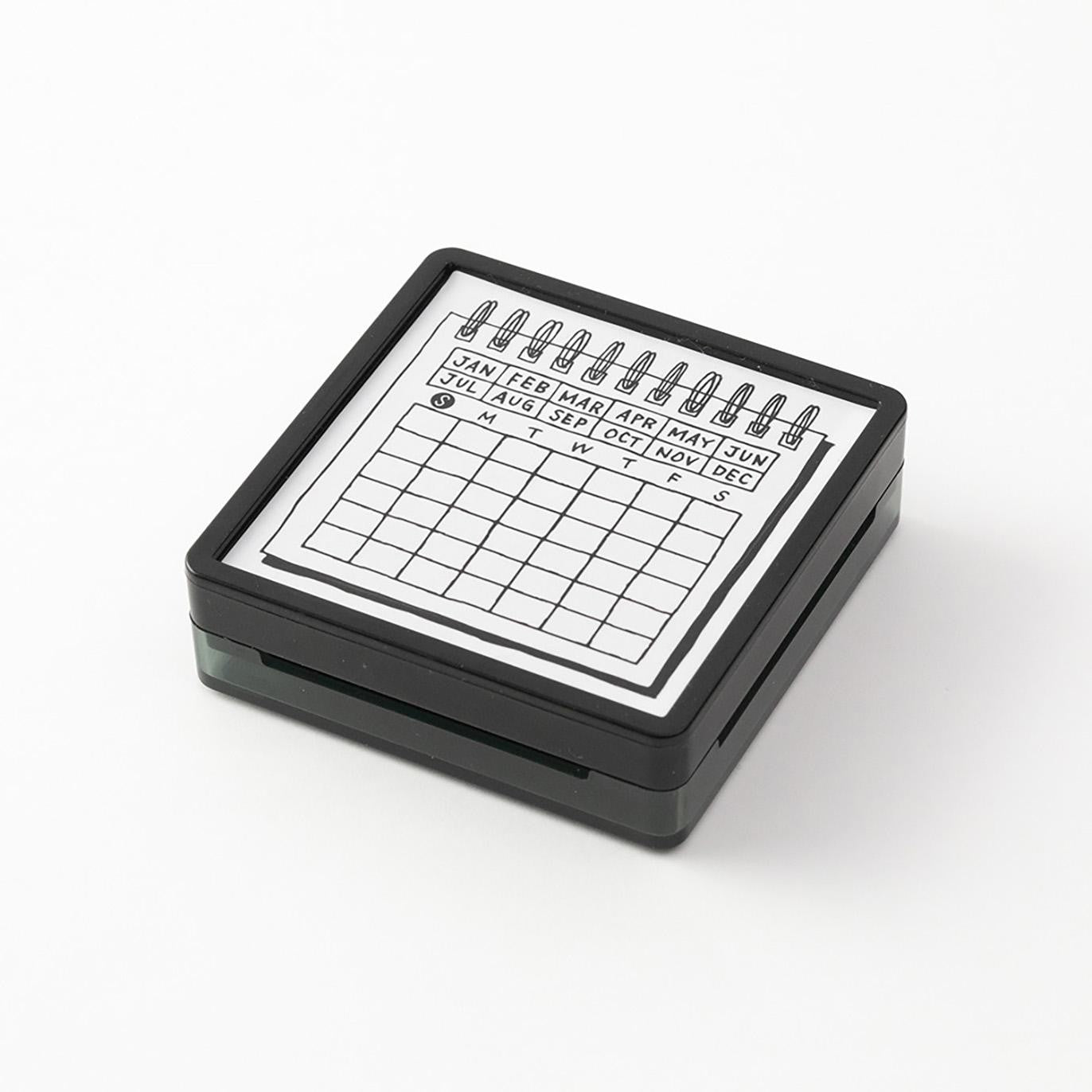Midori Paintable Stamp Pre-Inked - Calendar