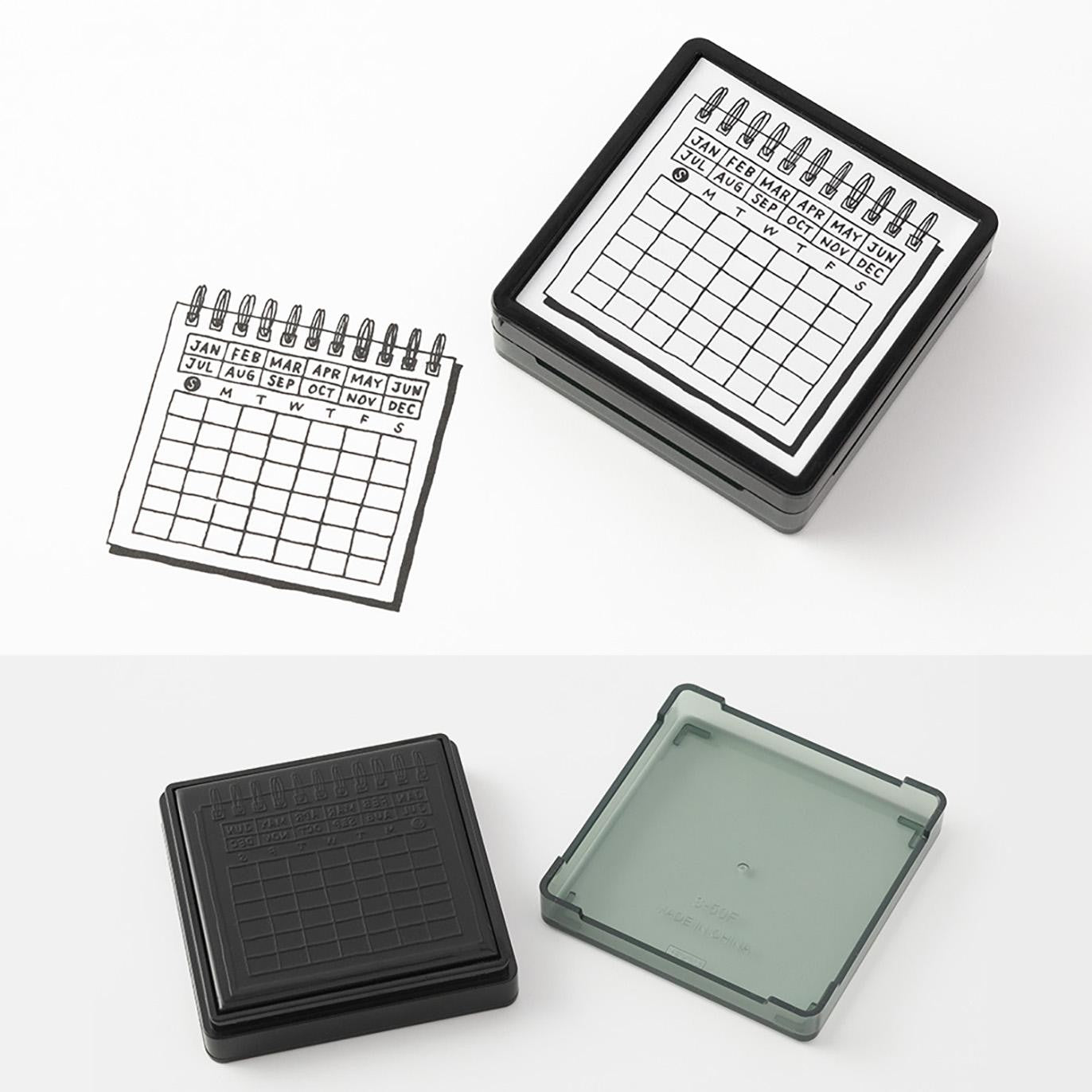 Midori Paintable Stamp Pre-Inked - Calendar