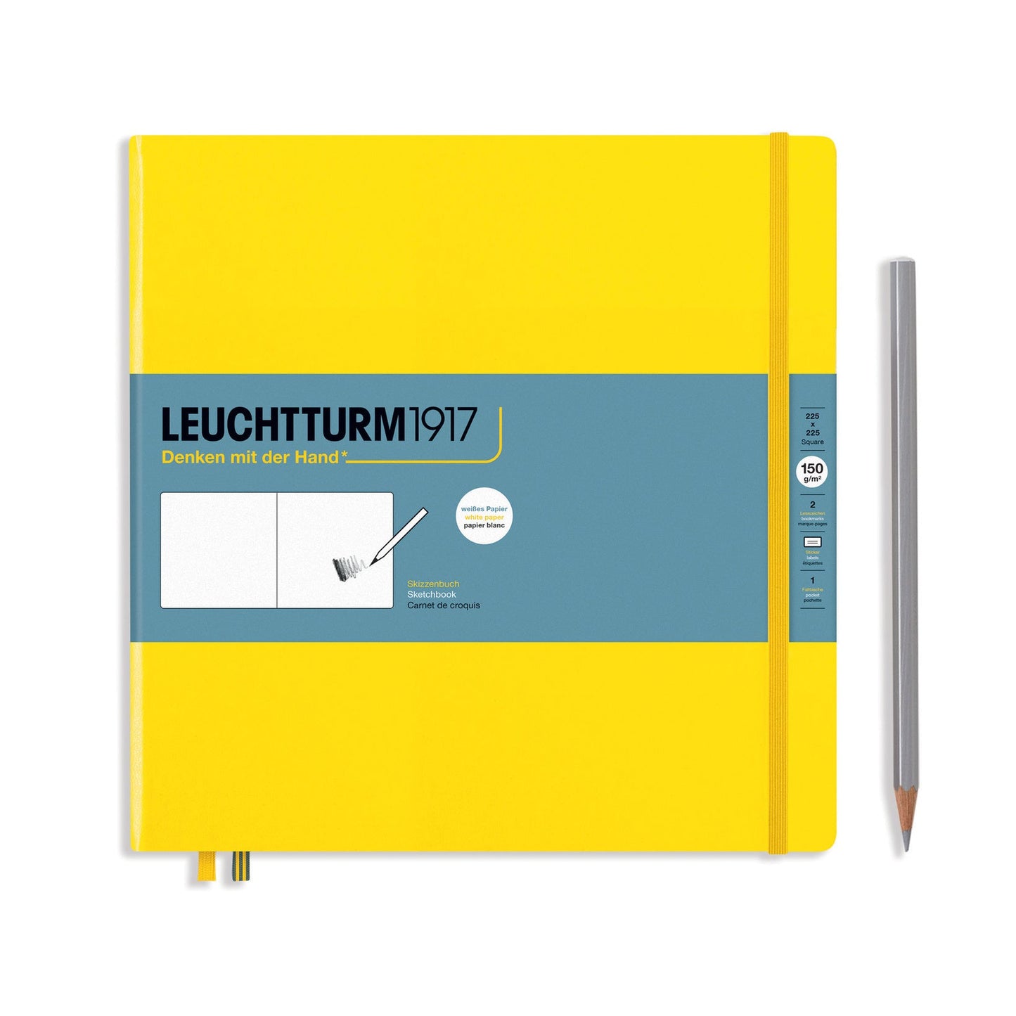 Leuchtturm1917 Sketchbook Square Hardcover - Lemon
