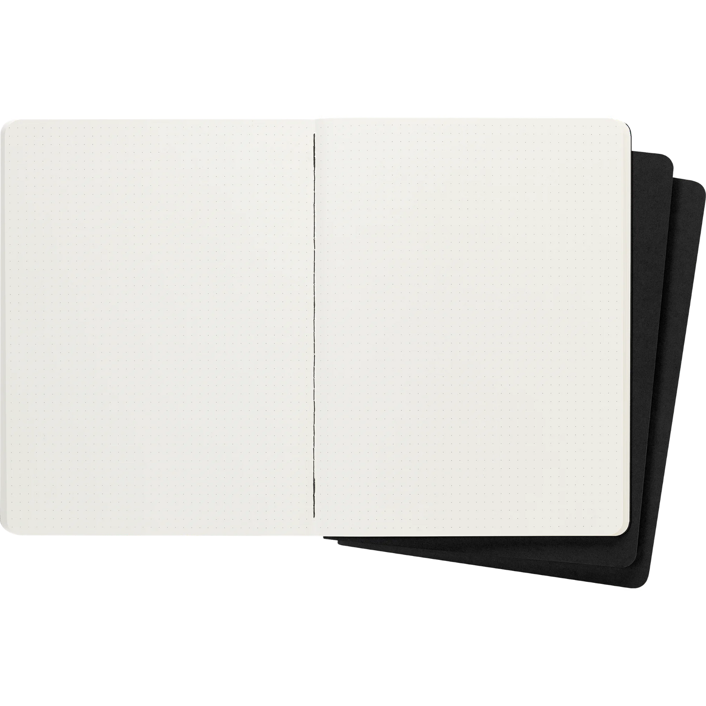 Moleskine XL Softcover Cahier Dotted Journal - Black (Set of 3)