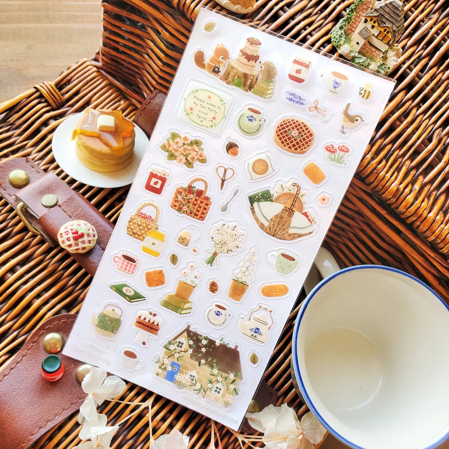 Faire Stickii Sticker Sheet - Woodland Tea Party