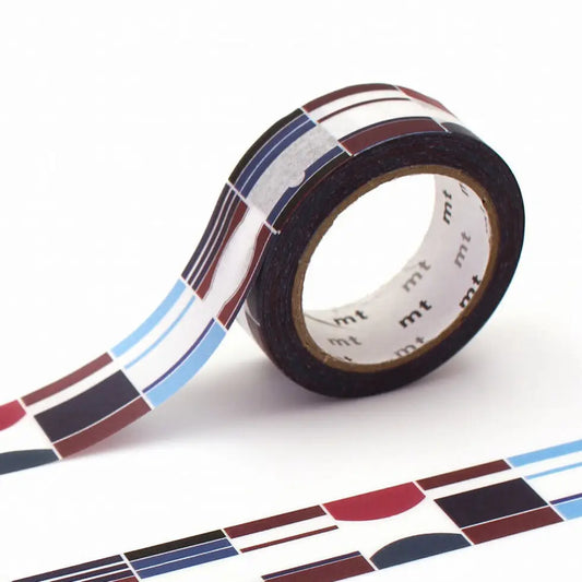 MT Masking Tape - Tape Single - Retro Design Label (15mm)