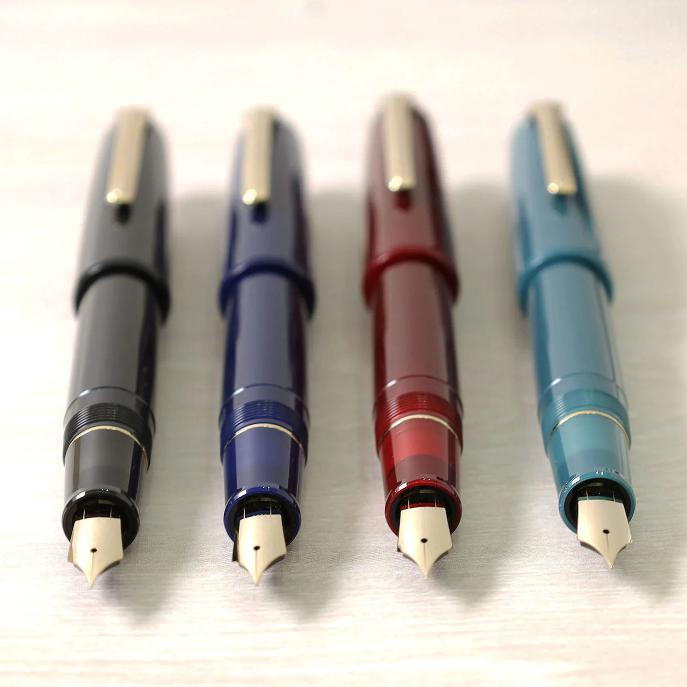 Sailor 1911L Casual L Stable Fountain Pen - Muted Blue with Gold Trim