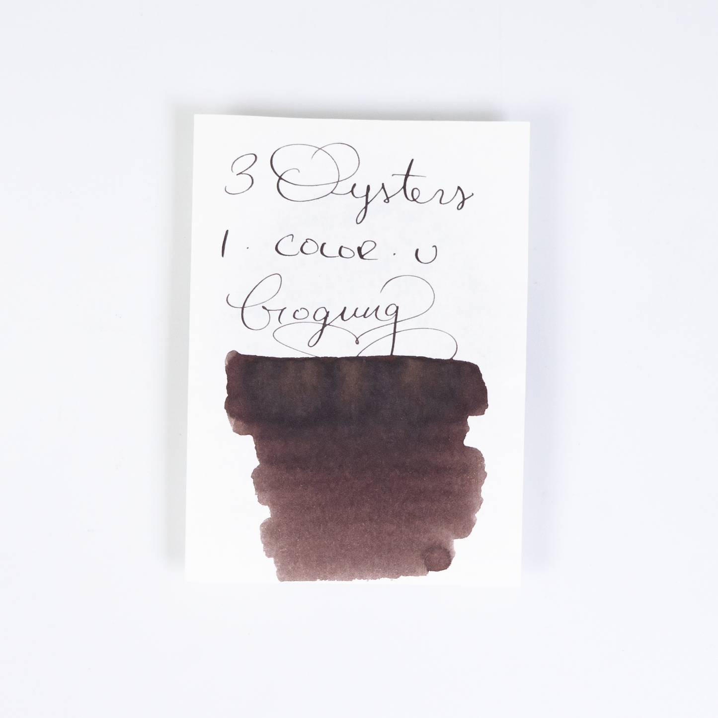 3 Oysters Gogung Brown (38ml) Bottled Ink (I-Color-U)