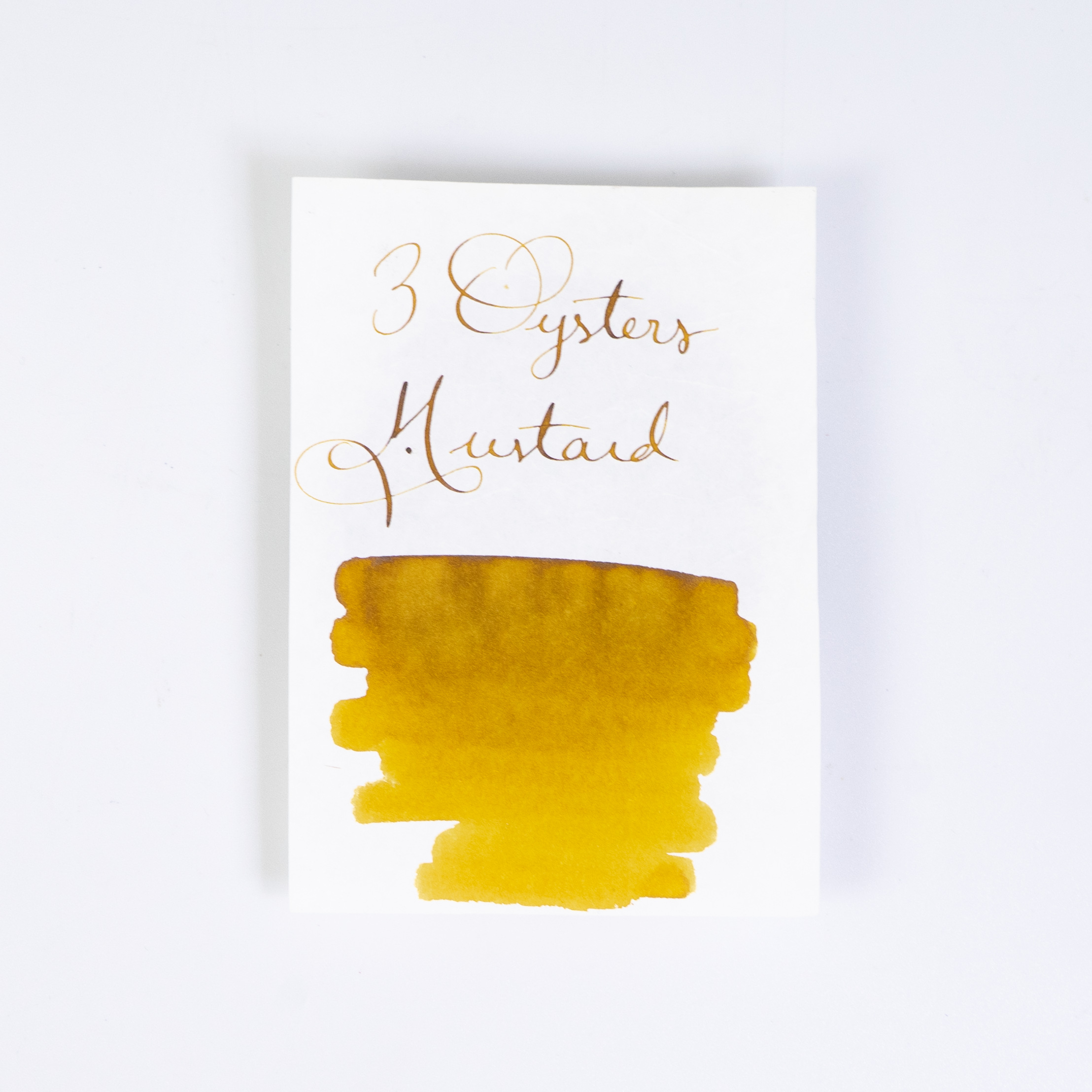 Mustard Write 3 Oysters Mustard (38ml) Bottled Ink (Delicious) – Dromgoole's Fine ...