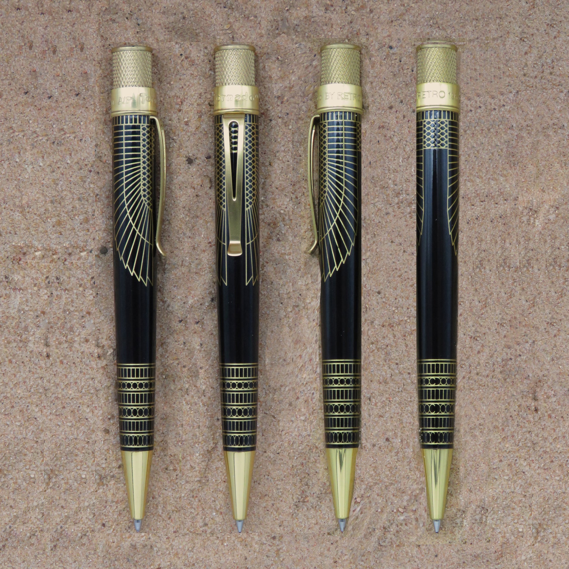 VINTAGE CHROMATIC CLIPPER GOLD BALLPOINT PEN