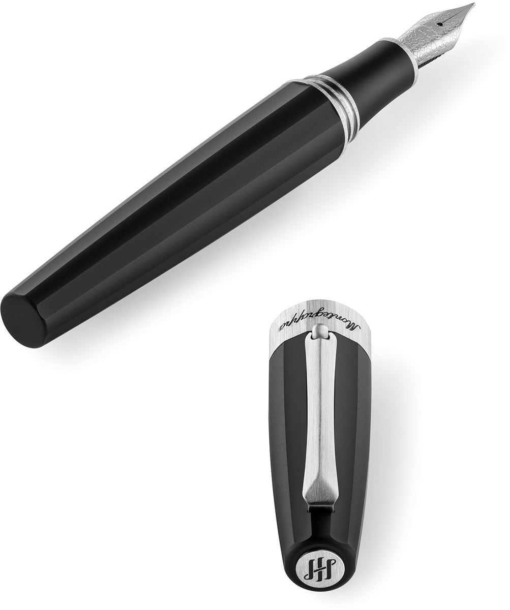 Montegrappa Magnifica Fountain Pen - Satin Stainless Steel (Open Edition)