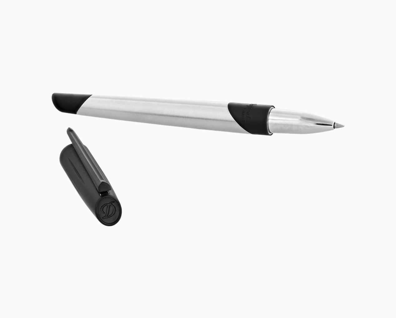 S.T. Dupont Defi Millenium Rollerball - Brushed Chrome and Matte Black