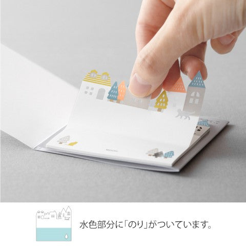 Midori Die-Cuting Sticky Notes - Town
