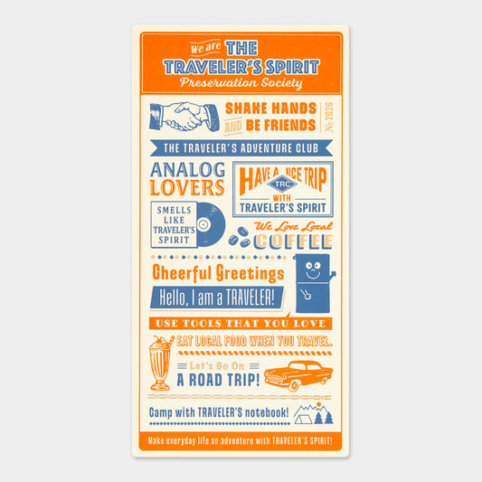TRAVELER'S 2026 Plastic Sheet - Regular Diary Size