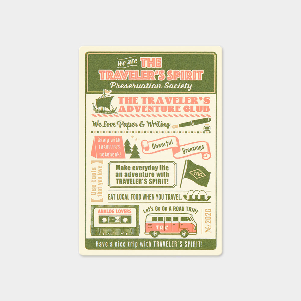 TRAVELER'S 2026 Plastic Sheet - Passport Diary Size