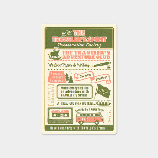 TRAVELER'S 2026 Plastic Sheet - Passport Diary Size