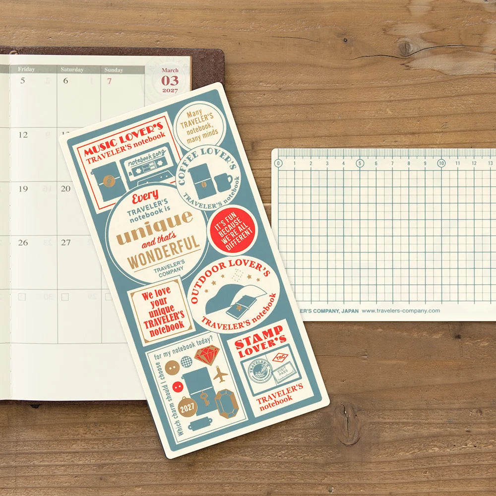 TRAVELER'S 2027 Plastic Sheet - Regular Diary Size
