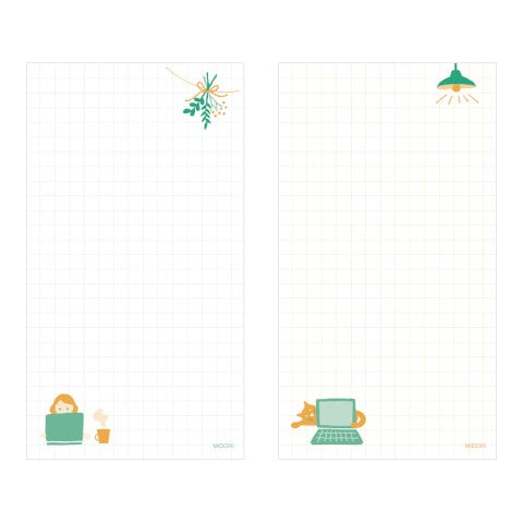 Midori Stand Memo Pad - Free (Vertical)