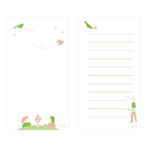 Midori Stand Memo Pad - Message (Vertical)