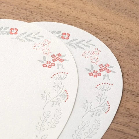 Midori Die-Cut Letter Set - Wreath Red