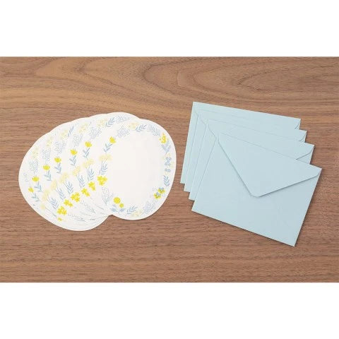 Midori Die-Cut Letter Set - Wreath Blue