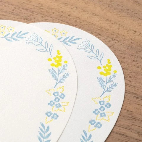 Midori Die-Cut Letter Set - Wreath Blue