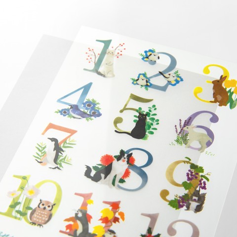Midori Transfer Stickers - Monthly