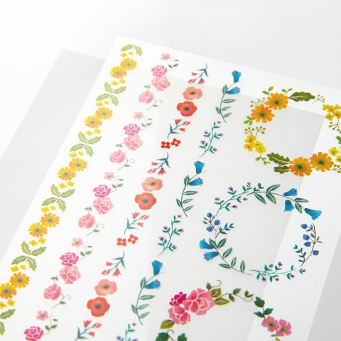 Midori Transfer Stickers - Wreaths