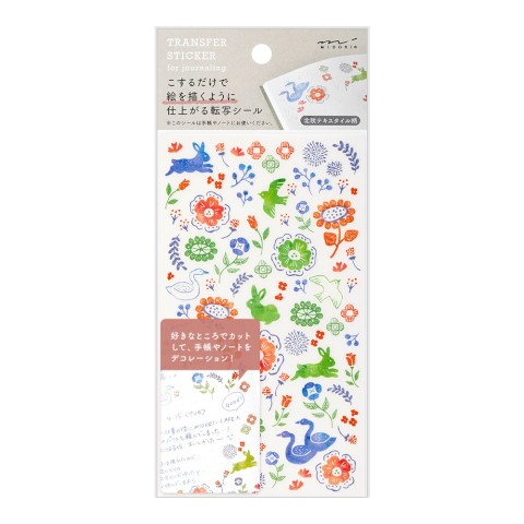 Midori Transfer Stickers - Scandinavian Textile Patterns