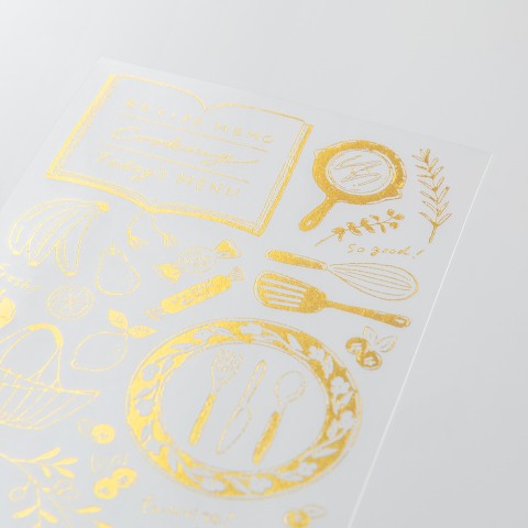 Midori Foil Transfer Stickers - Kitchen
