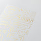 Midori Foil Transfer Stickers - Geometric Patterns