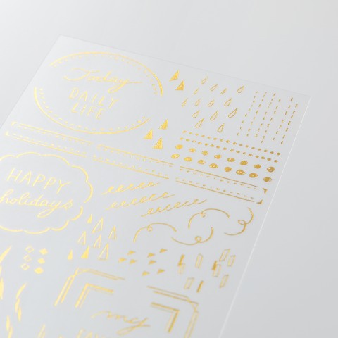 Midori Foil Transfer Stickers - Geometric Patterns