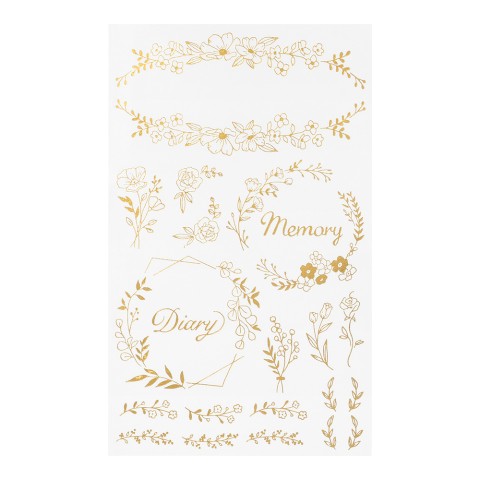Midori Foil Transfer Stickers - Flower