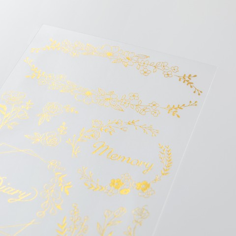 Midori Foil Transfer Stickers - Flower