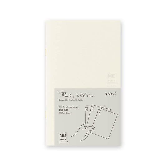 Midori MD Light B6 Slim Notebook - Line Pack (Set of 3)