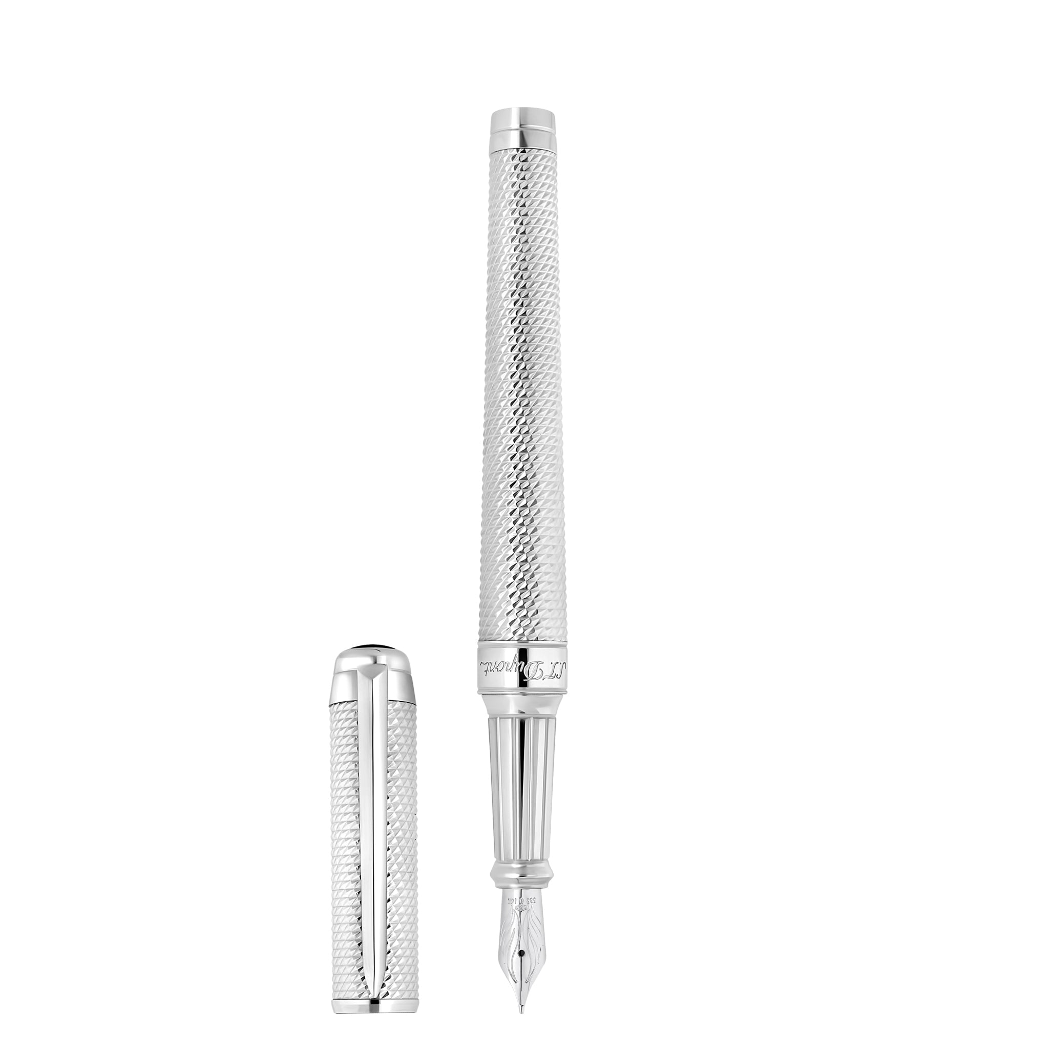 S.T. Dupont Eternity XL Fountain Pen - Diamond Head Guilloche